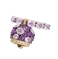 Ring Chantecler Woman Campanelle in Gold Diamante 44685